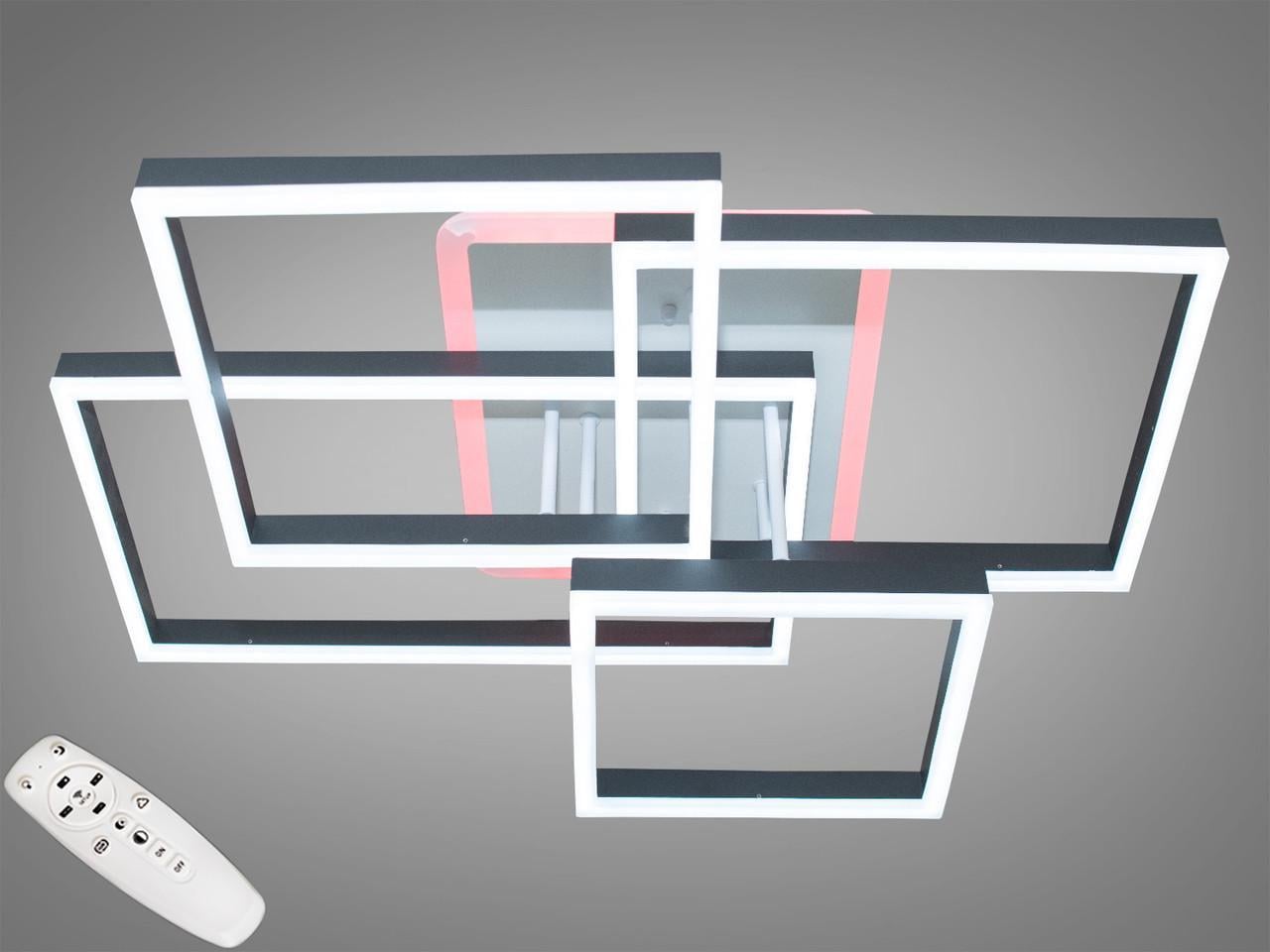 Люстра потолочная с диммером LED 7008BK LED 3color dimmer (2437589162)