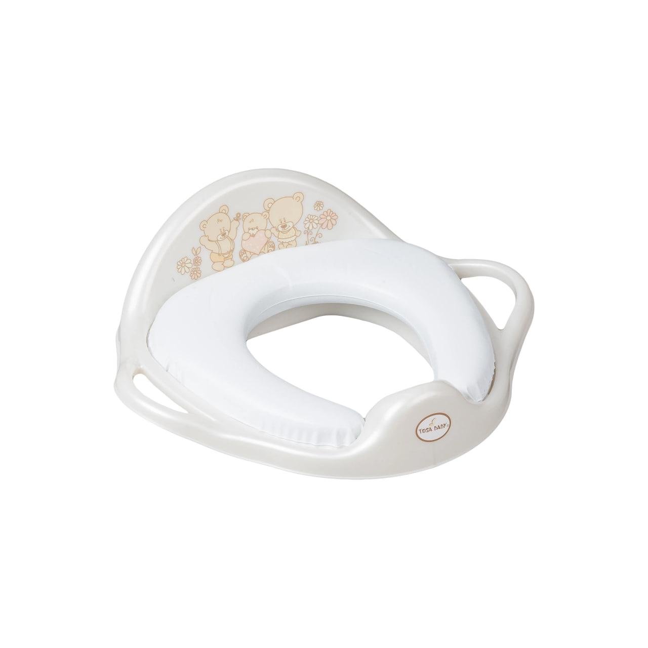 Накладка на унітаз Tega Baby Ведмеді MS-020-118 м'яка Білий (27734479)