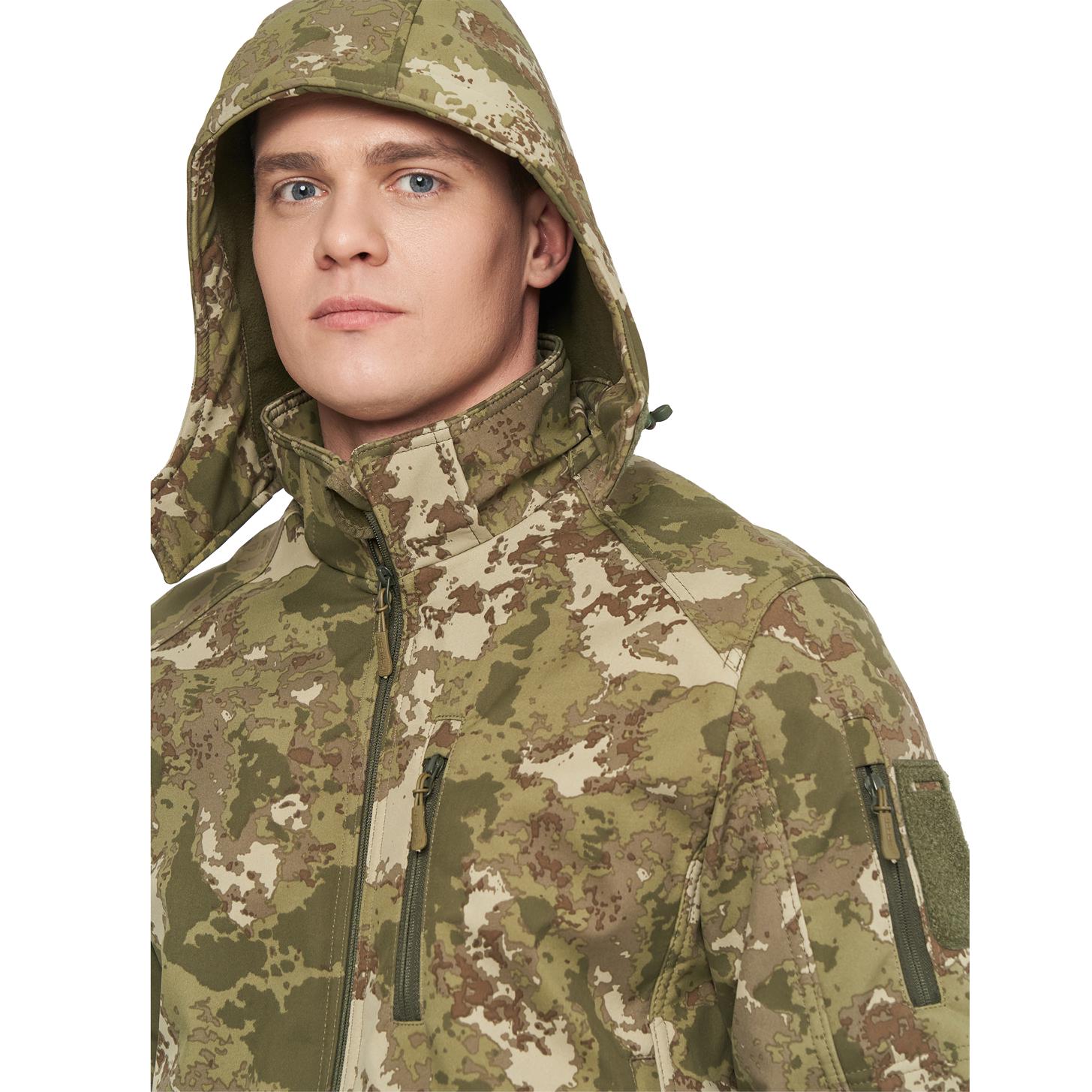 Куртка чоловіча для військових та армії Combat SoftShell M Камуфляж - фото 4