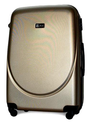 Валіза пластикова Fly 310 M на 4 колесах Бежевий (CEKRBFL310MS4BEE) - фото 1
