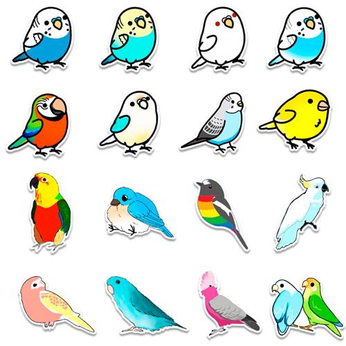 Набор наклеек Parrots 50 шт. - фото 3