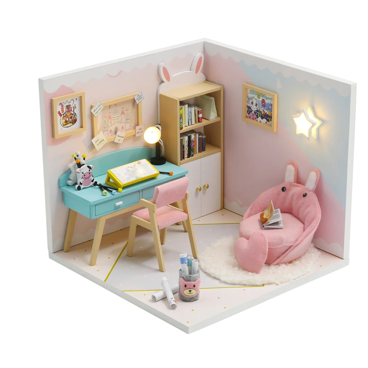 Румбокс 3D DIY House Стильний монохром/Пилозахисний купол (S2006) Румбокс 3D DIY House Стильний монохром/Пилозахисний купол (S2006)