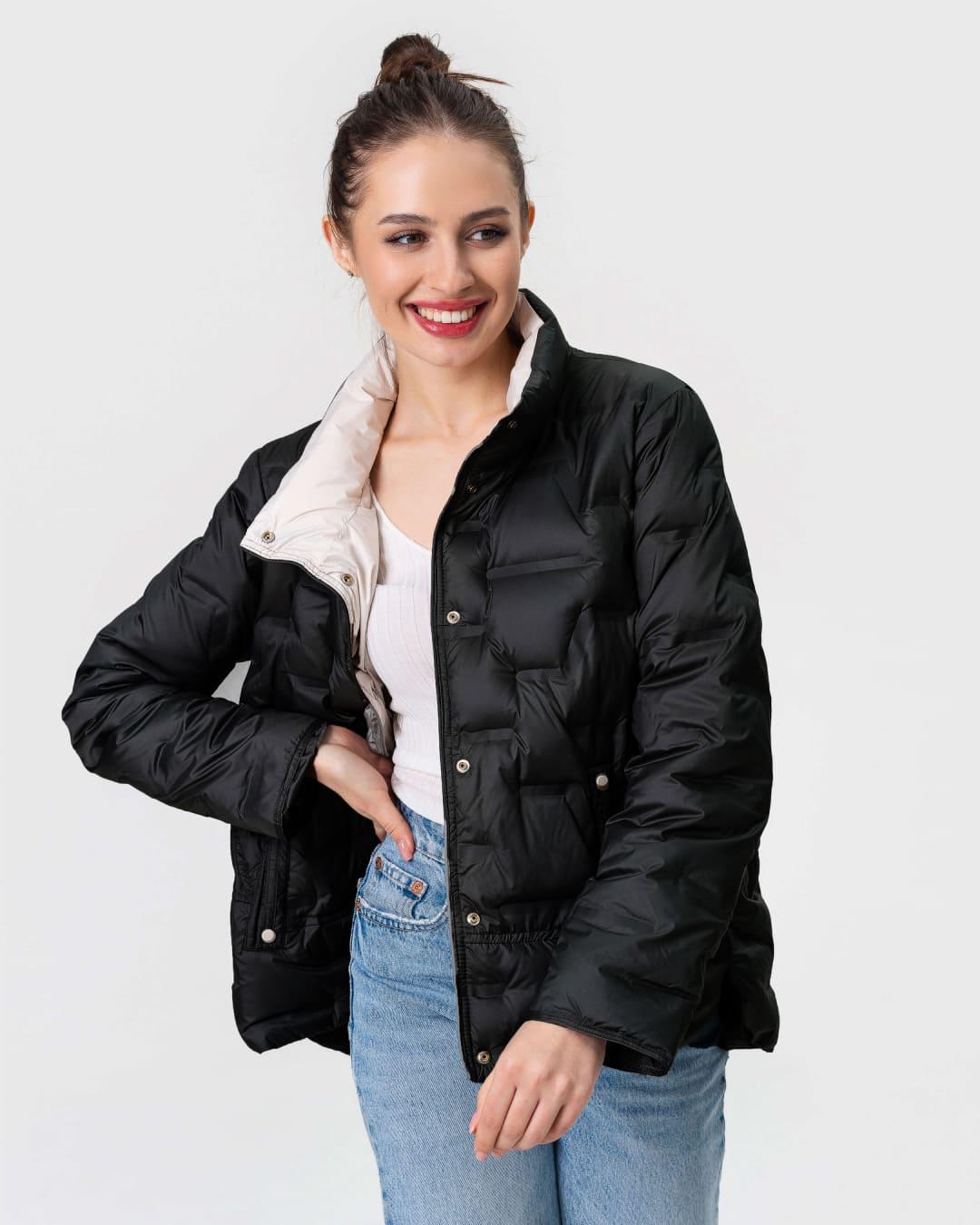 Куртка легка пухова Viva-Wear 3XL Чорний (90334)