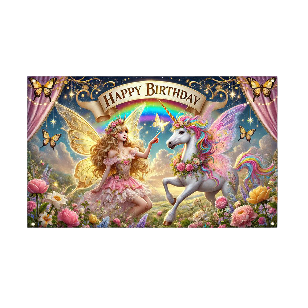 Плакат-фотозона для праздника Happy Birthday 110х180 см (2602470923)