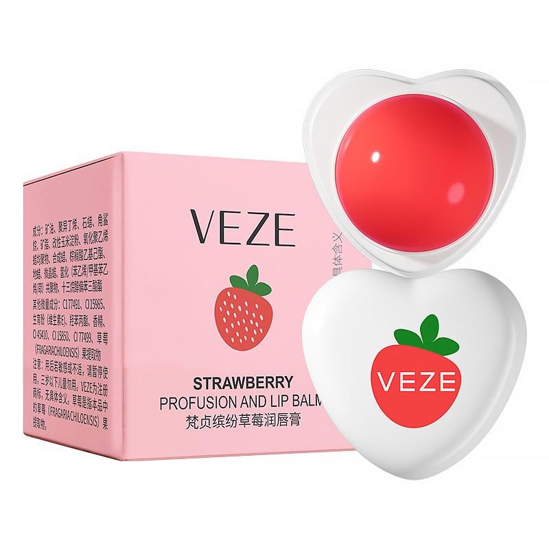 Бальзам для губ зволожуючий Veze Strawberry Profusion and з полуницею 5,8 г - фото 1