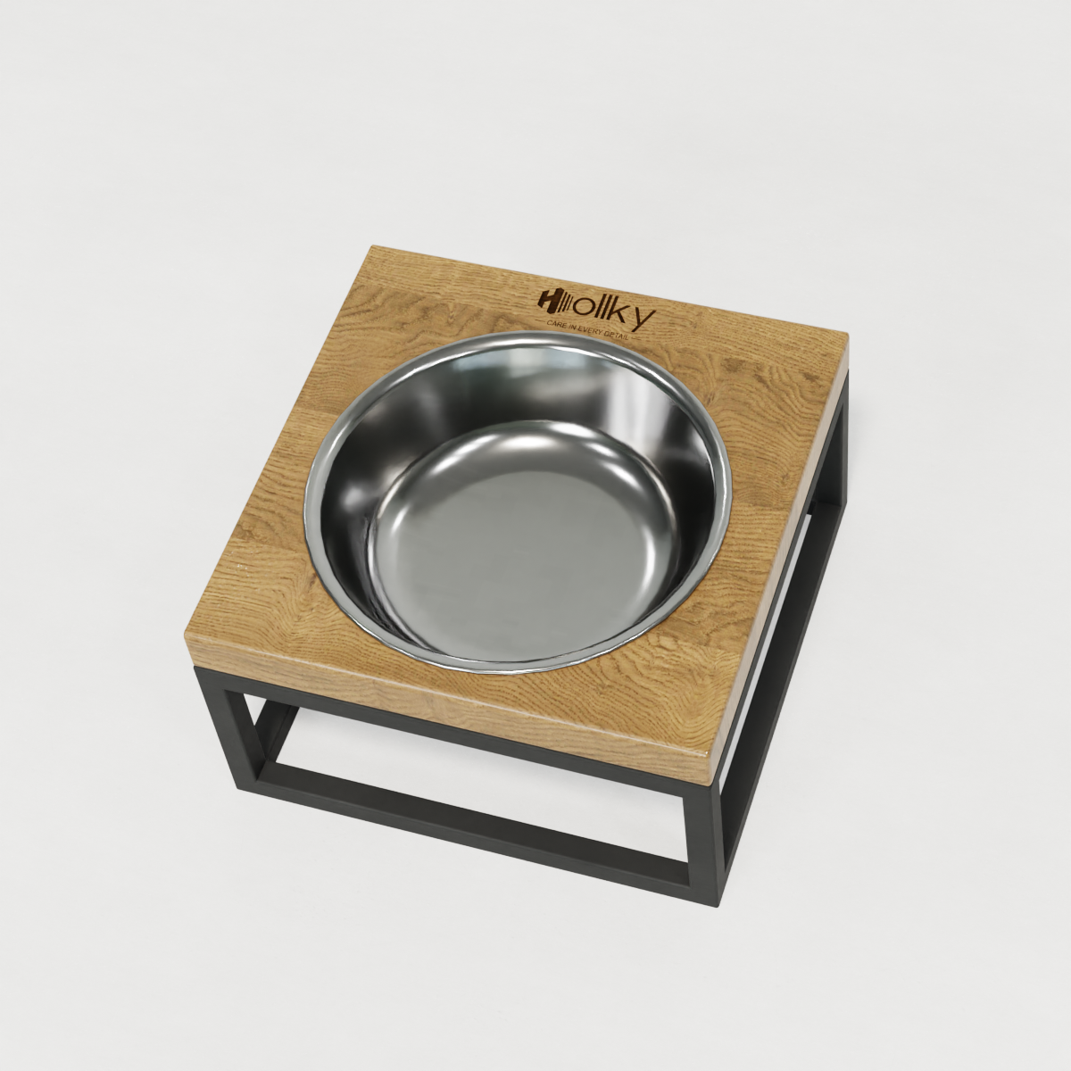 Миска на підставці для котів і маленьких собак Hollky Base Solo S 0,45 л (S-18187-GRNT) - фото 7 Миска на підставці для котів і маленьких собак Hollky Base Solo S 0,45 л (S-18187-GRNT) - фото 7