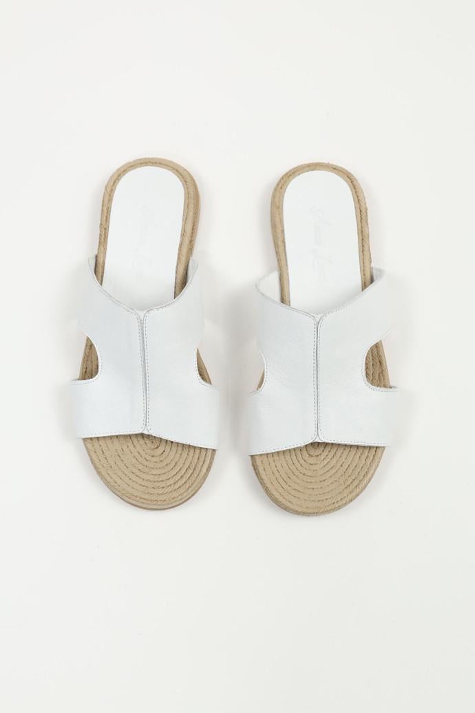 Шлепанцы женские Anna Lucci кожаные р. 36 Белый (171558)