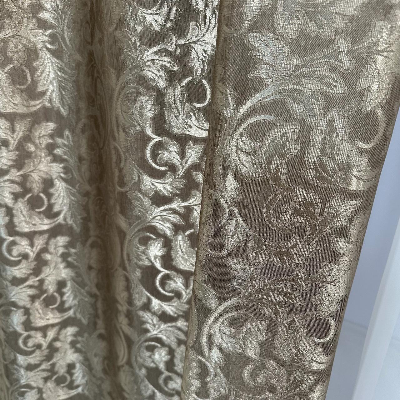 Штори Севілья жаккардові 1,5 х2,7 м 2 шт. Кавовий - фото 10 Штори Севілья жаккардові 1,5 х2,7 м 2 шт. Кавовий - фото 10