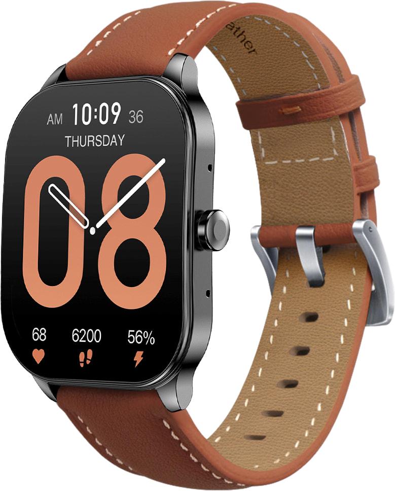 Ремешок кожаный Folsa для Amazfit Pop 3S/3R Brown (34018-30)