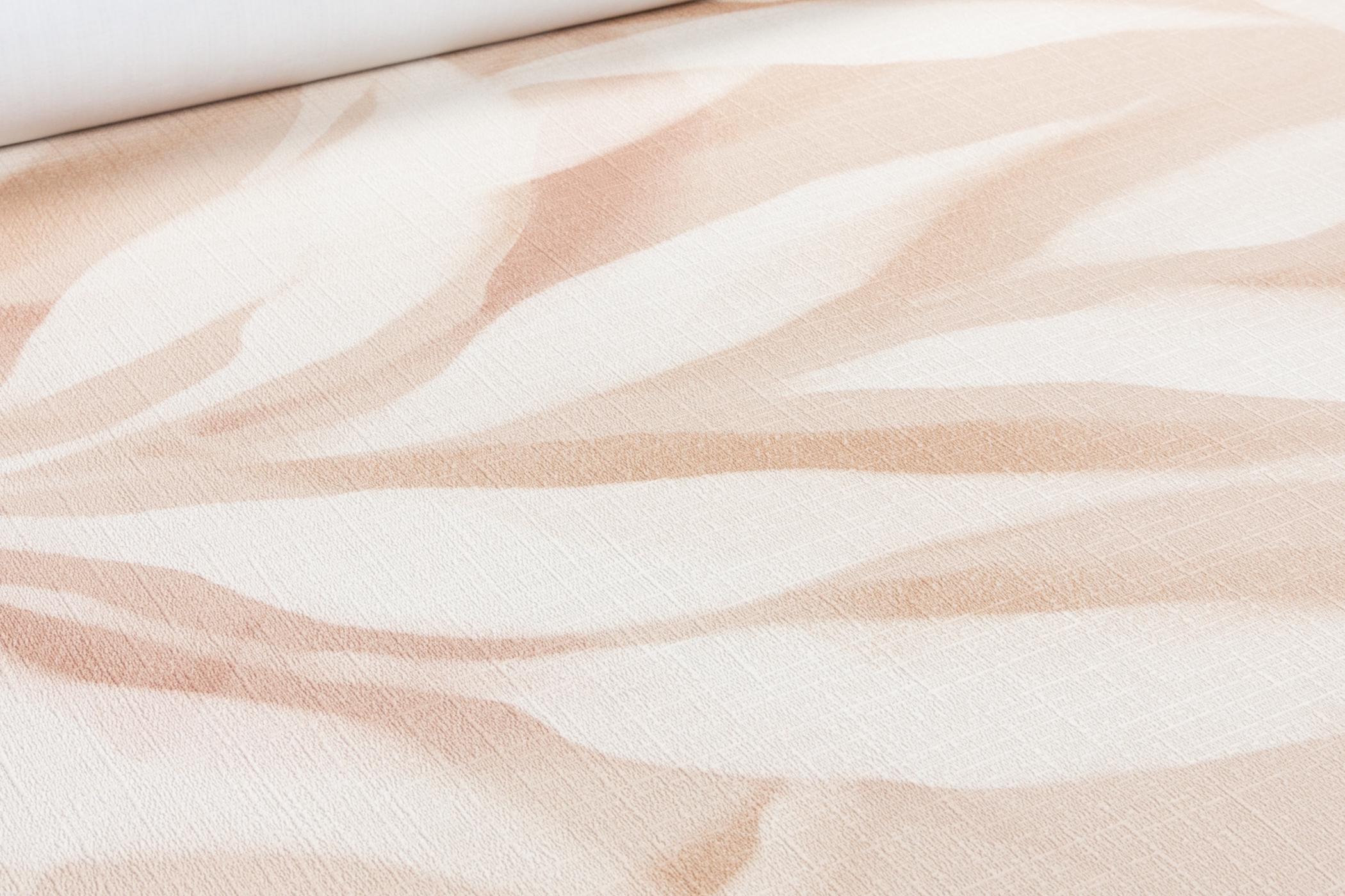 Обои флизелиновые GrandecoLife Karuna A76103 Декор винил горячего тиснения 0,53х10,05 м Терракотовый