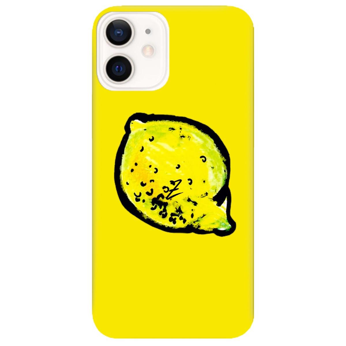 Силиконовый чехол Zorrov для Apple iPhone 12 - lemon (14070040187087096)