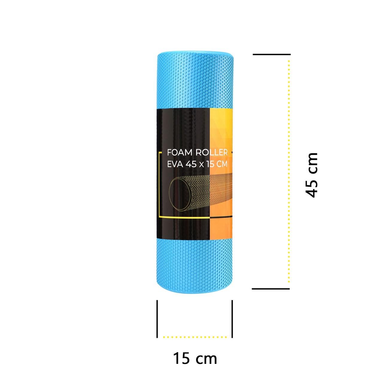 Масажний ролик Cornix EVA+ 45х15 см Blue (XR-0306) - фото 8 Масажний ролик Cornix EVA+ 45х15 см Blue (XR-0306) - фото 8