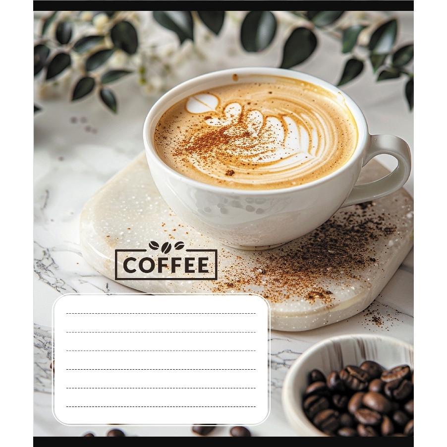 Шкільний зошит Кавові зерна 048-590111K-4 в клітинку 48 аркушів (RLT55355)