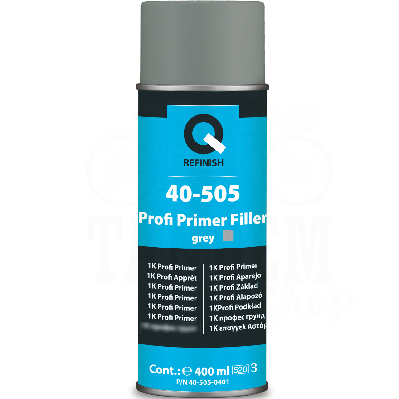 Грунт-наполнитель однокомпонентный Q-REFINISH 40-505 Profi Primer Filler 400 мл Серый