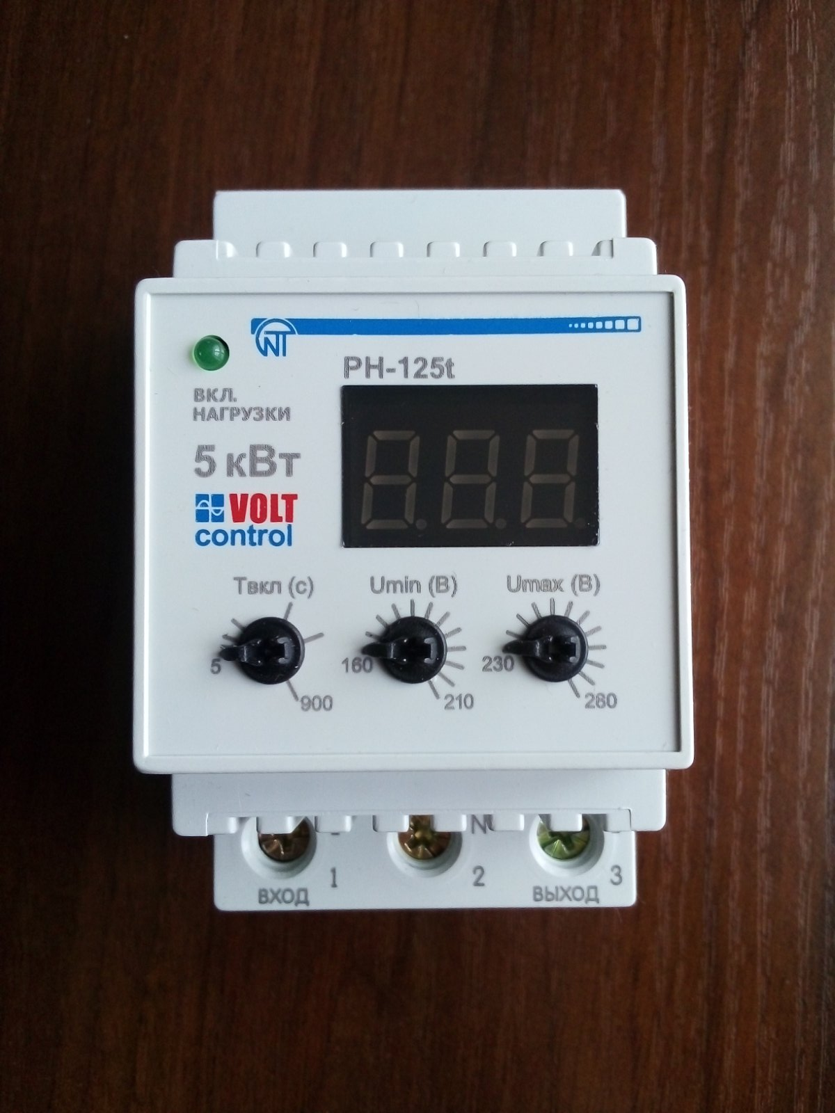 Реле защиты и контроля напряжения Volt Control РН-125Т 25А - фото 3