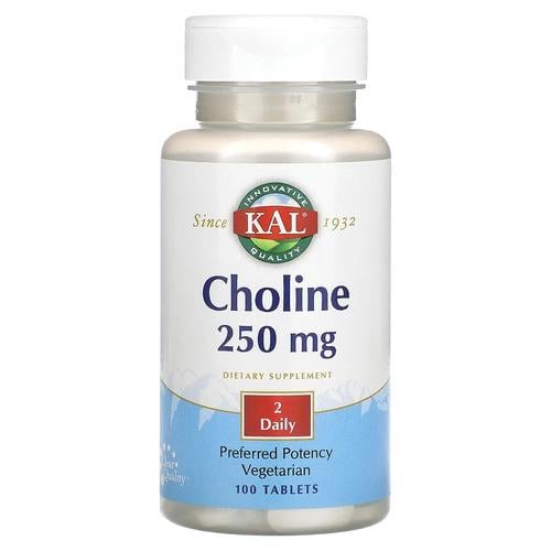 Холин B-4 KAL Choline 125 мг 100 табл. (CAL-58874) Холин B-4 KAL Choline 125 мг 100 табл. (CAL-58874)