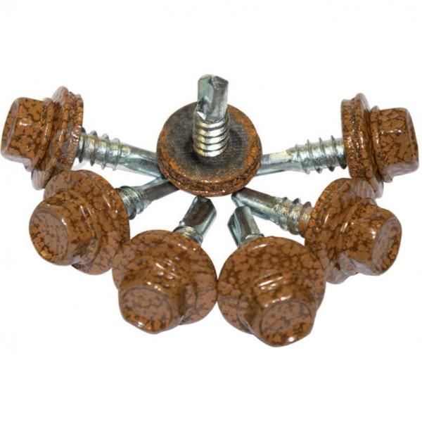 Саморез кровельный KrepTech RAL 0001 Золотой дуб 4,8x19 мм 250 шт. (28925158) - фото 2