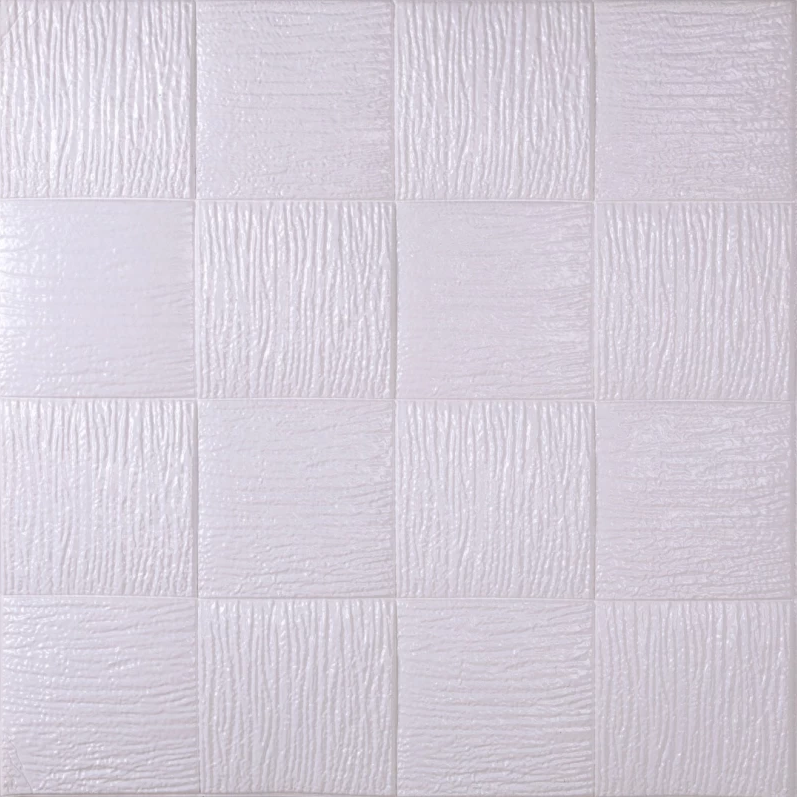 Панель декоративная 3D самоклеющаяся Плетение 700x700x5 мм Белый (3101-5)