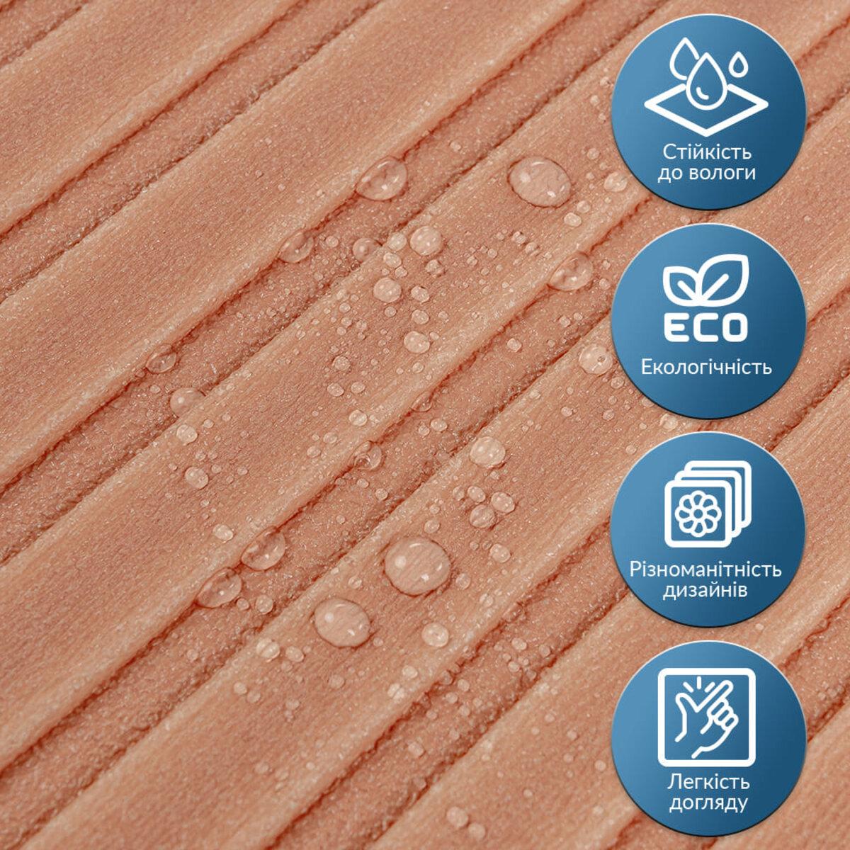 Реечная панель в рулоне 2900х350х6 мм Пудровый (SW-00002074) - фото 5 Реечная панель в рулоне 2900х350х6 мм Пудровый (SW-00002074) - фото 5