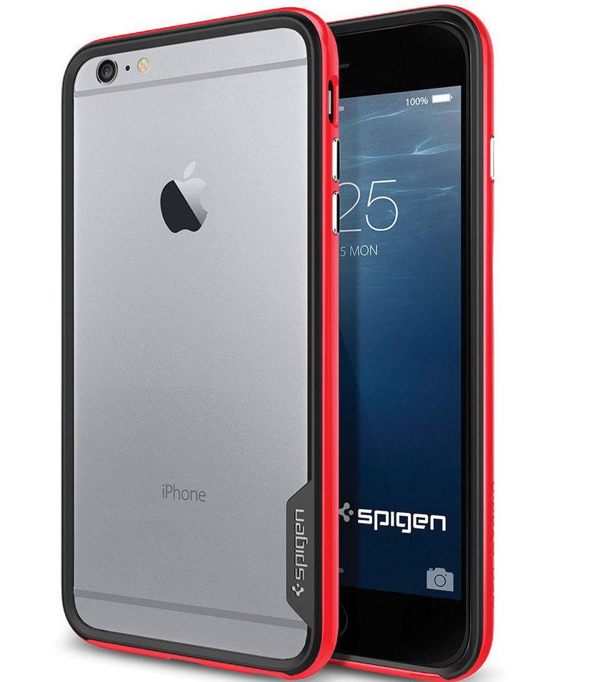 Чехол-бампер Spigen SGP Neo Hybrid EX Series Bumper for iPhone 6/6S, Dante, Red (SGP11025)