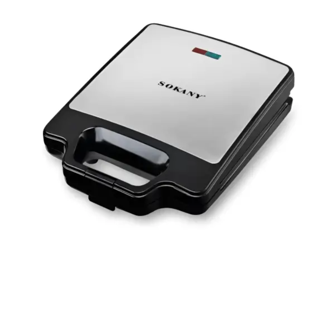 Мультипекар Sokany SK-BBQ-852 на 3 пластини з антипригарним покриттям сталь