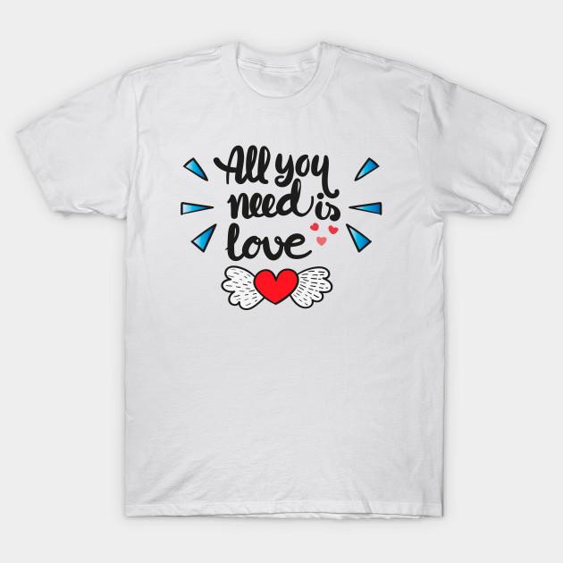 Футболка чоловіча "All you need is love" 5XL Білий (2673331-5XL)