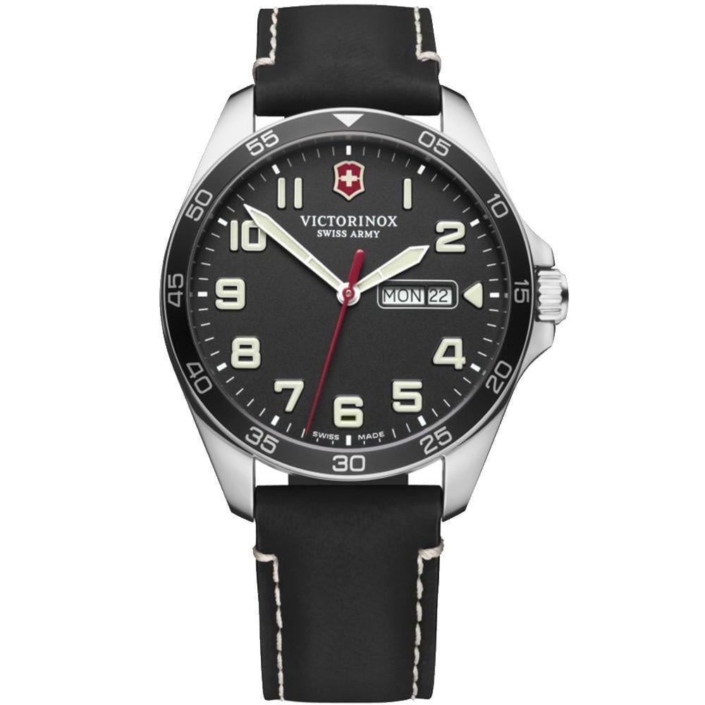 Наручний годинник чоловічий Victorinox Swiss Army Fieldforce кварцевий Silver (V241846)