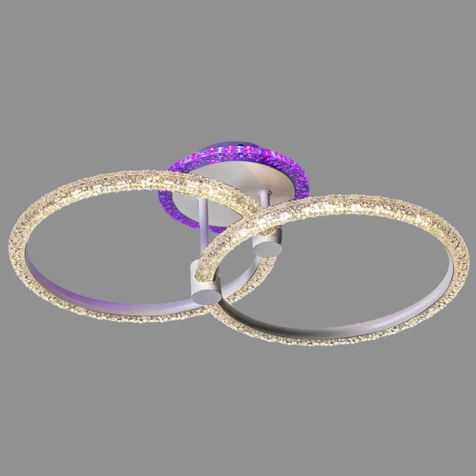 Люстра светодиодная Svet 60W+8W 3000-6000К Белый (SC-2122/2C WH PK/BU/PL)