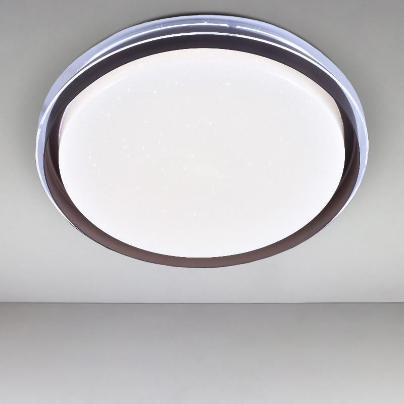 Люстра потолочная светодиодная Light House SRS-16139/450 LED с пультом Белый / Коричневый