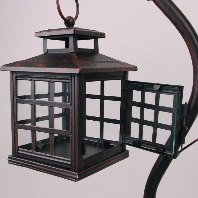 Подсвечник-фонарь металлический WA801S-RE 90 см (39542) - фото 3