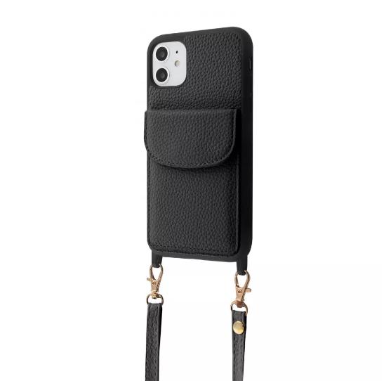 Чехол-накладка для телефона WAVE Leather Pocket Case - iPhone 11 black (460130001)