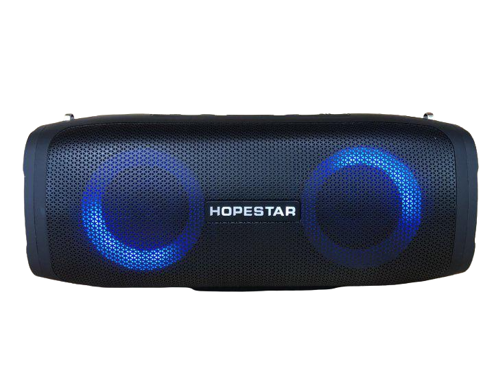 Портативна бездротова колонка Hopestar A6 Party з підсвічуванням та вологозахистом Чорний