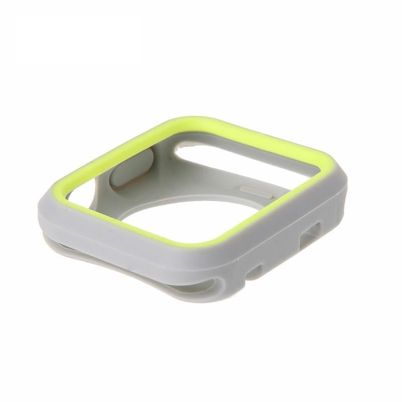 Силиконовый защитный корпус Primo для Apple Watch 42 мм Grey/Yellow (759222060) - фото 3 Силиконовый защитный корпус Primo для Apple Watch 42 мм Grey/Yellow (759222060) - фото 3