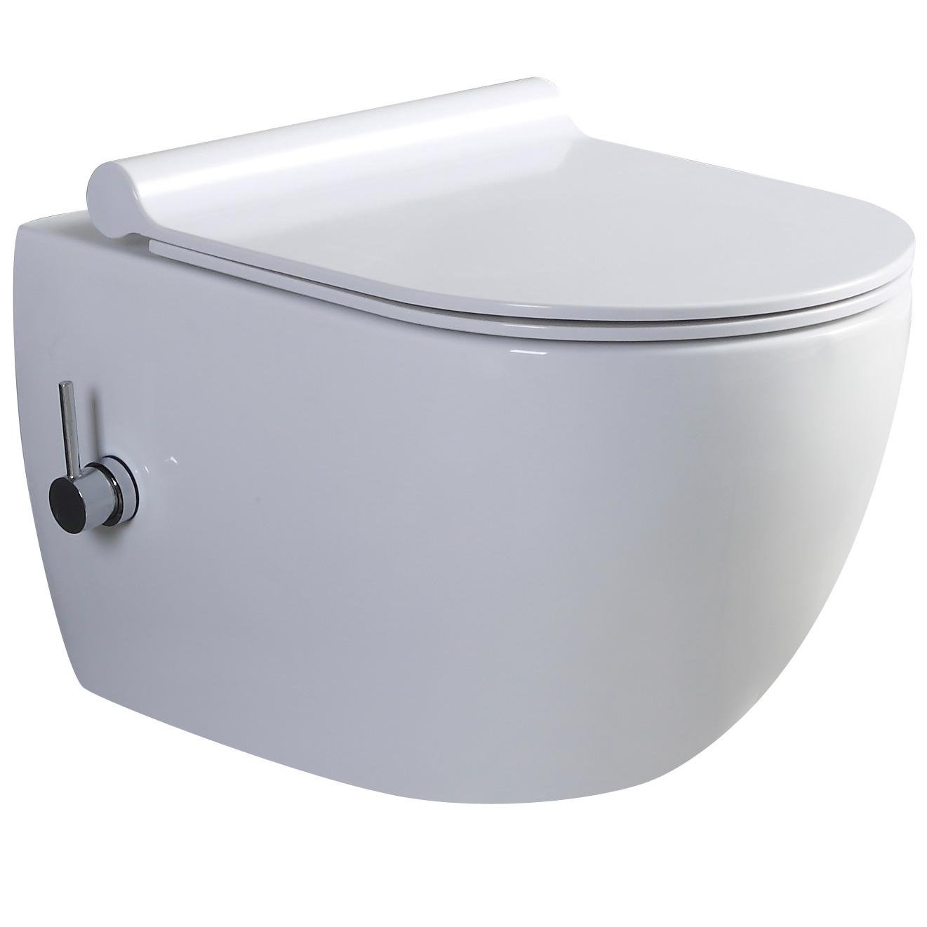 Унитаз подвесной Koller Pool Round PRO 1880550198 с функцией биде сиденья с микролифтом (225651) Унитаз подвесной Koller Pool Round PRO 1880550198 с функцией биде сиденья с микролифтом (225651)