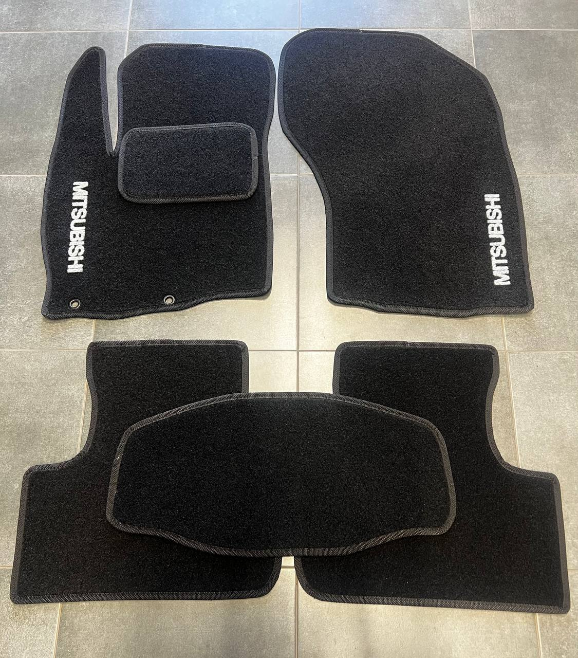 Килимки автомобільні ворсові в салон для Mitsubishi ASX 2010-т. ч. Чорний (BLCCR1382)