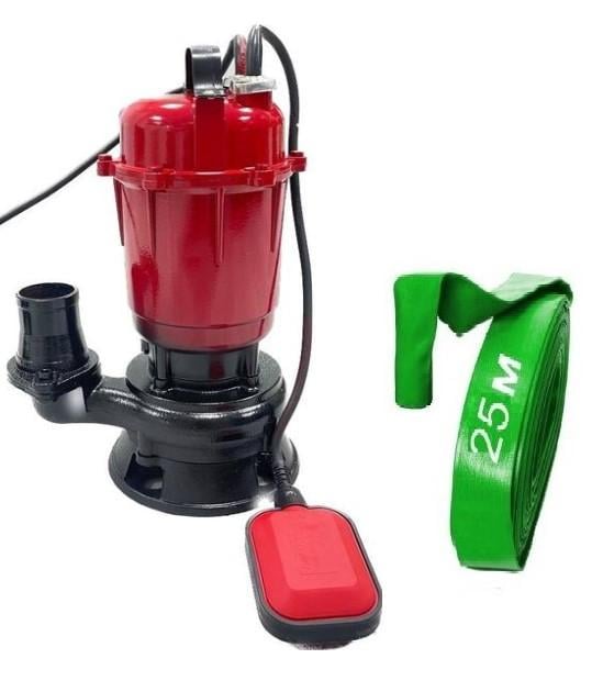 Насос дренажно-фекальный с измельчителем Wisla QDA 1 1,1 kW A со шлангом 25 м (30411194)