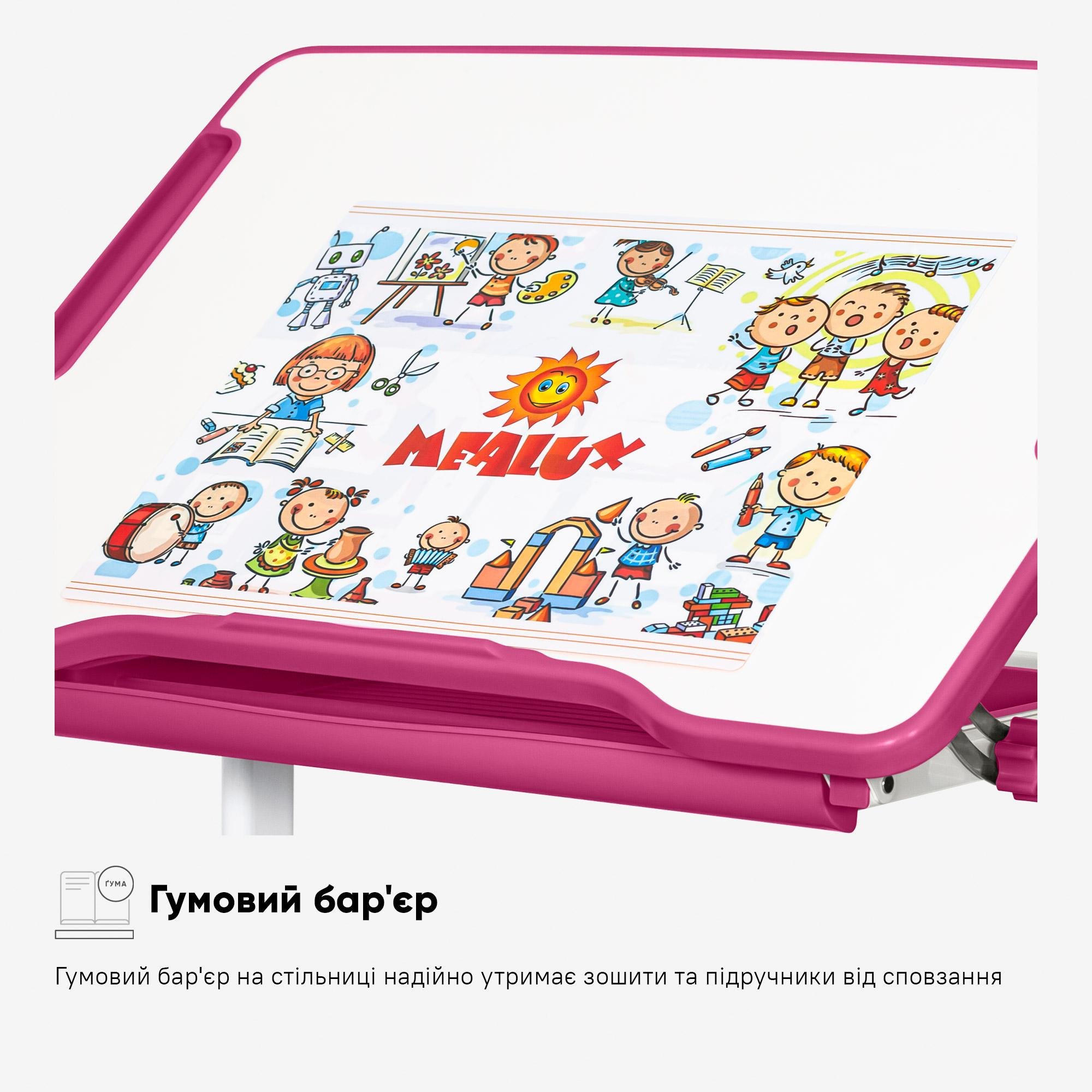 Комплект стіл та стілець Evo-kids Evo-05 Ergo Pink (Evo-05 Ergo PN) - фото 9