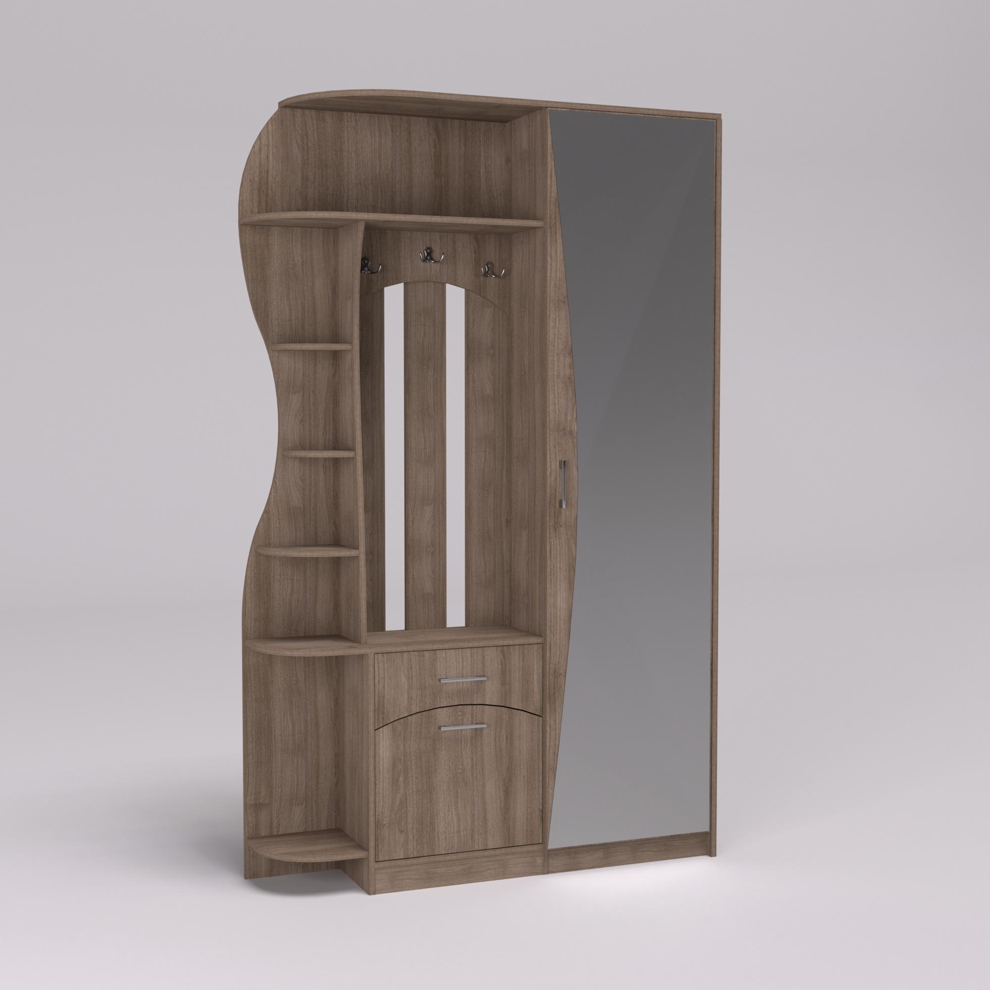 Передпокій Соло-9 1300х400х2100 мм Дуб Шамоні Темний (123413)