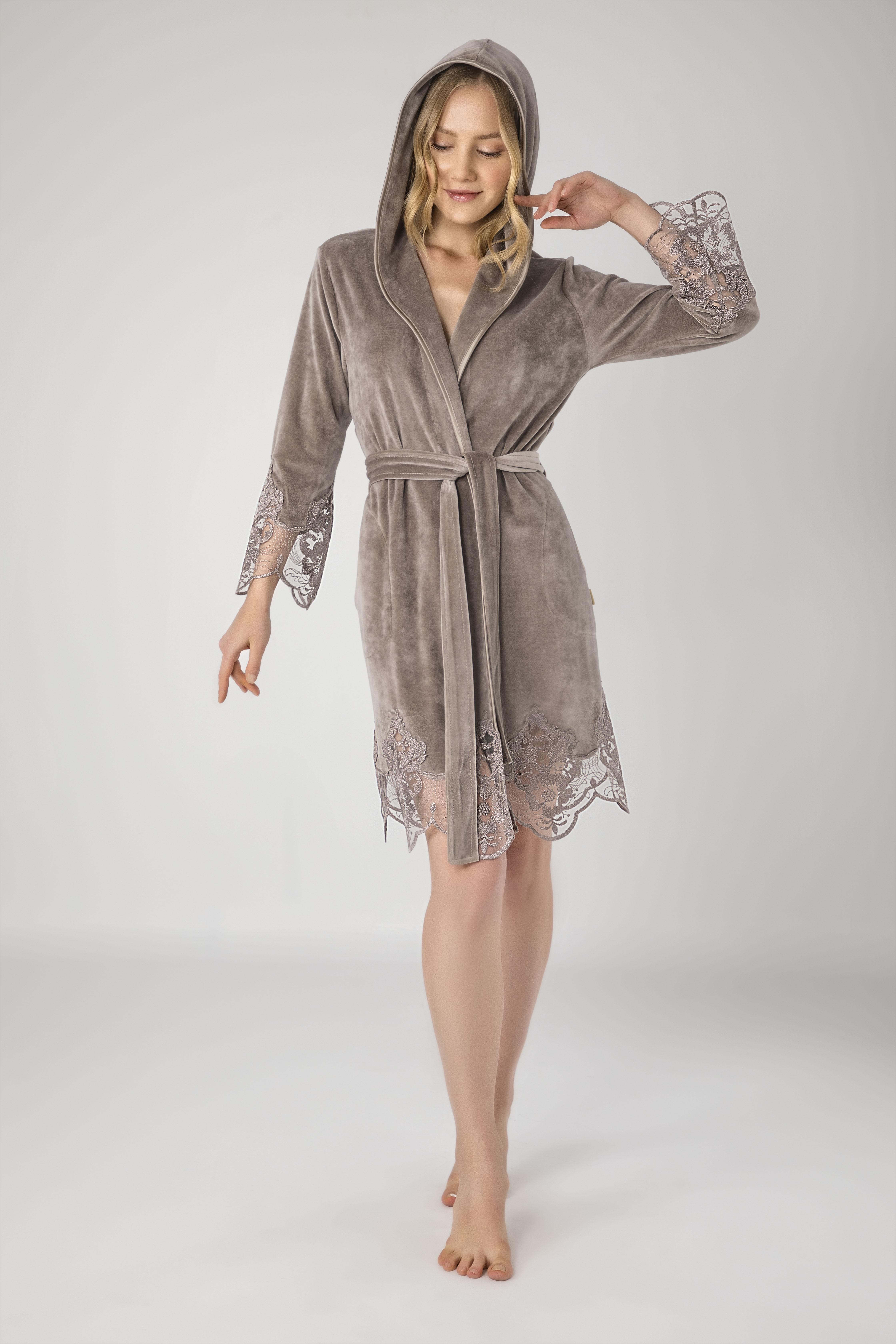 Халат женский Nusa ns 0415 L/XL Bej (m016963)
