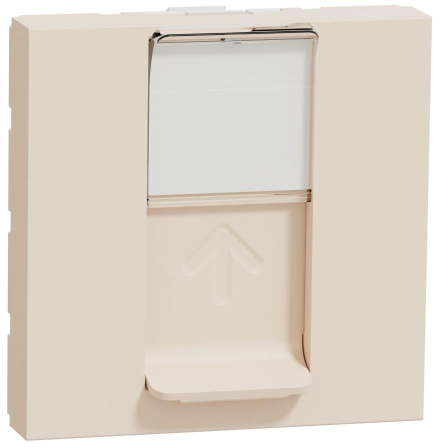 Розетка компьютерная Schneider Electric RJ45 категория Unica 6UTP 2 модуля ABS-UV Бежевый (NU341544)