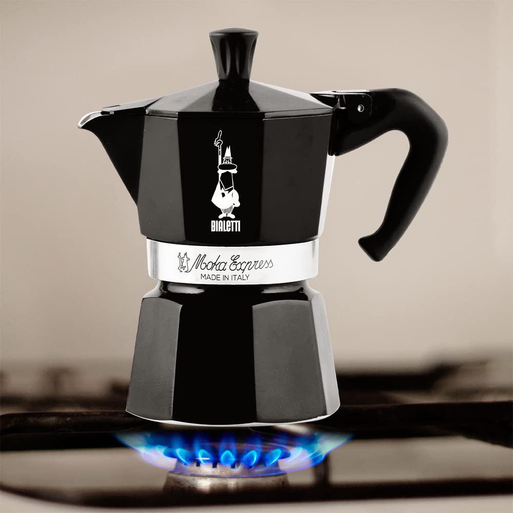 Кавоварка гейзерна Bialetti Moka Express 6 чашок 270 мл Black (0004953) - фото 2