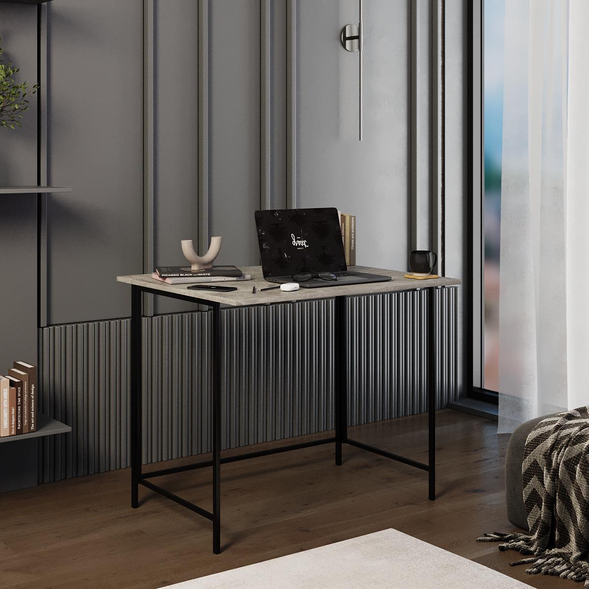 Стол-трансформер Sly 900x570x770 мм Ателье светлый/Черный (GATB24040000030) - фото 3