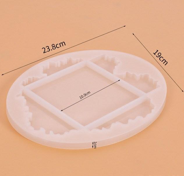 Форма силиконовая для эпоксидной смолы поднос/сервировочная тарелка с волнами (4003) - фото 2