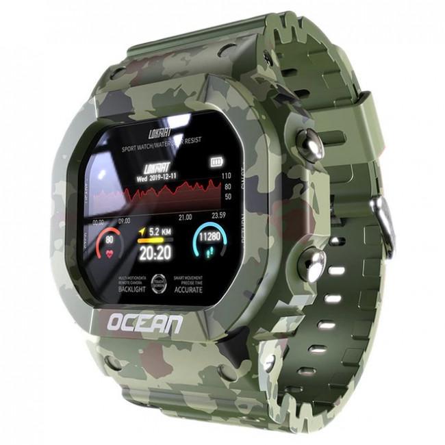 Умные часы Lokmat Ocean с измерением давления Olive Green