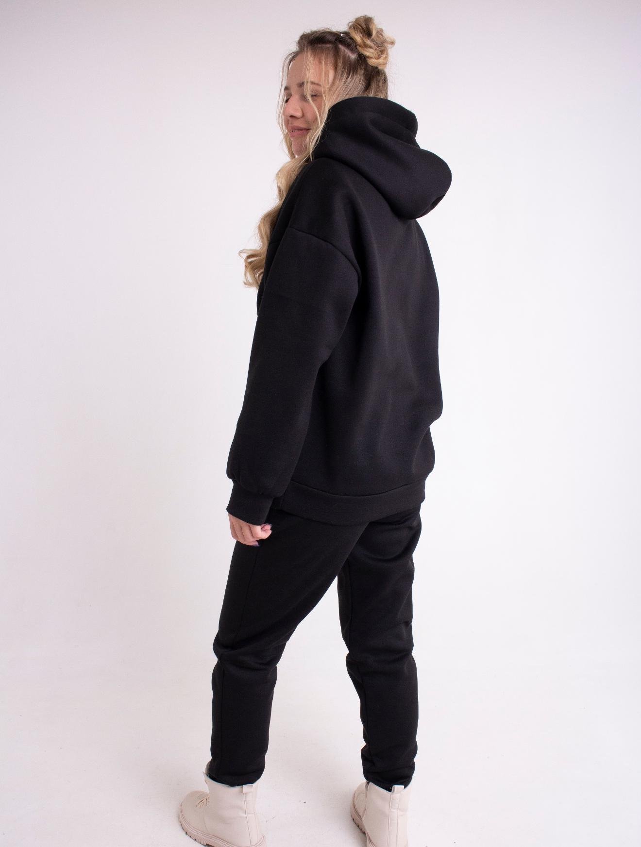 Спортивный костюм женский Олли на флисе р. 48 Черный - фото 3 Спортивный костюм женский Олли на флисе р. 48 Черный - фото 3