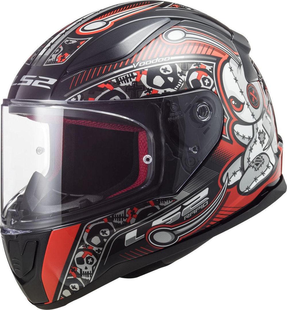 Детский мотошлем LS2 FF353 Rapid Mini Voodoo S Black/Red (21527)