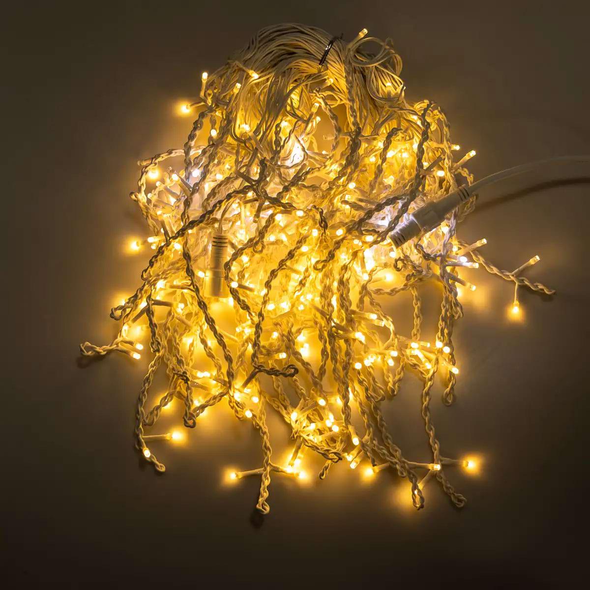 Гирлянда уличная Бахрома 20MWY 20 м 335 LED Белый/Желтый (29912633)