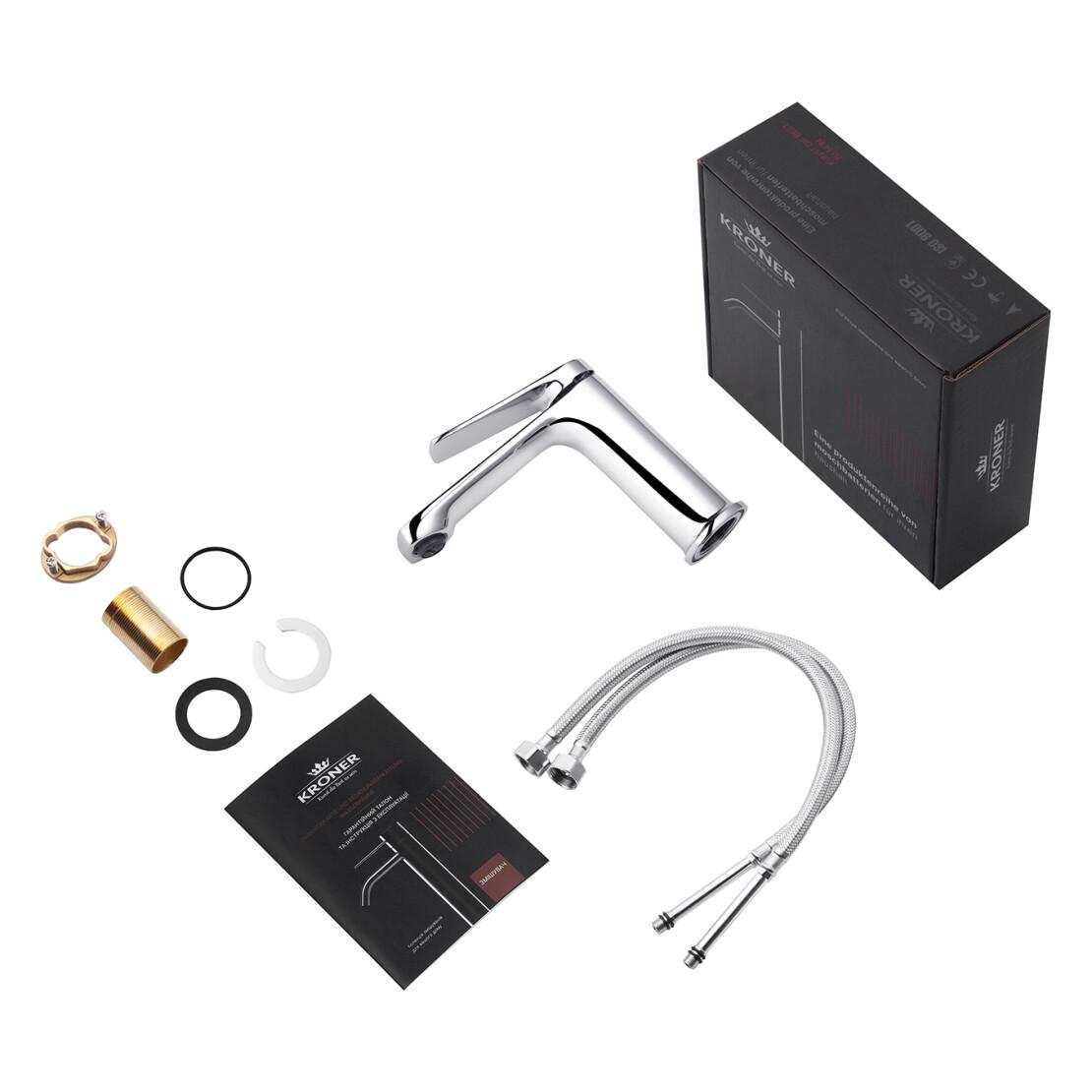 Смеситель для раковины Kroner KRP Makon C010 Хром (CV033869) - фото 7