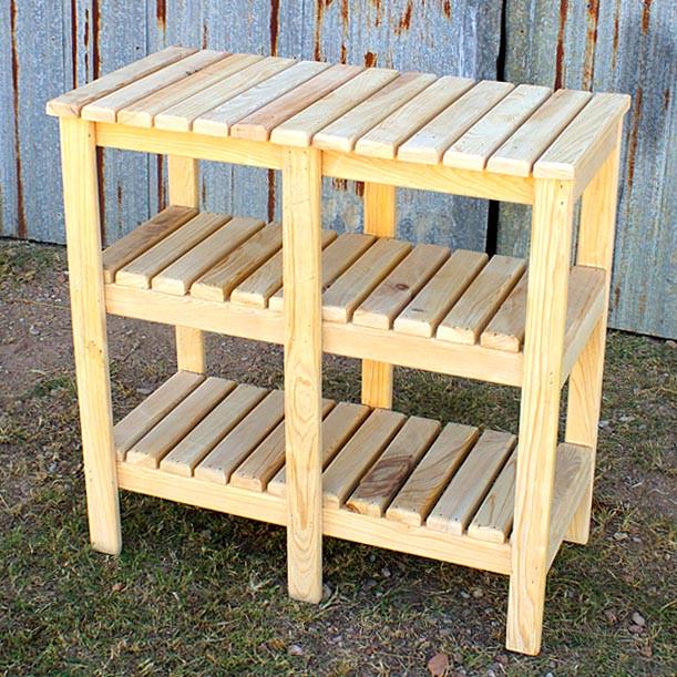 Столик для барбекю з дерева Фореко 60 см Мускат (СБЮ-601907)