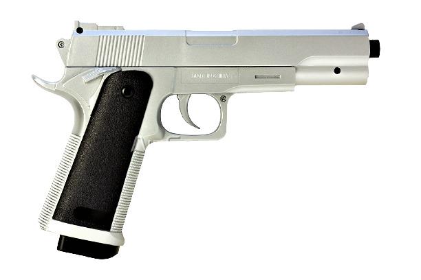 Детский пистолет страйкбольный Galaxy Colt 1911 Серебристый (G053S)